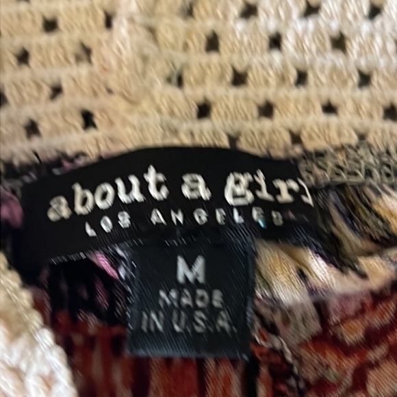 About a girl boho wide leg pull on Pants Size Medium - Picture 5 of 6